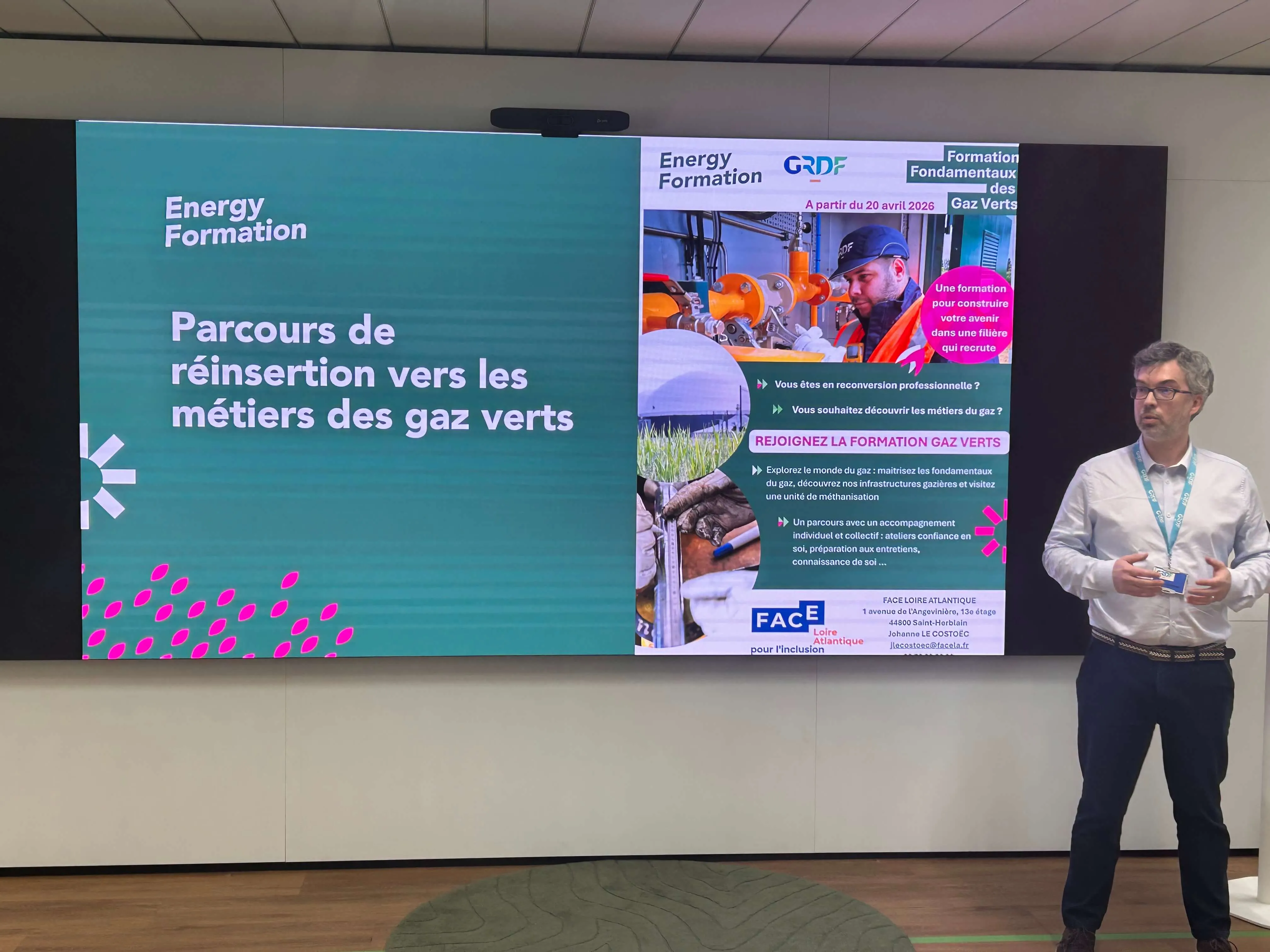 Parcours de réinsertion professionnelle Gaz Verts